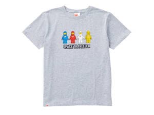 Short-Sleeve Space Traveler Adults T-Shirt – Gray Mélange