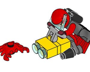 Diver and Crab